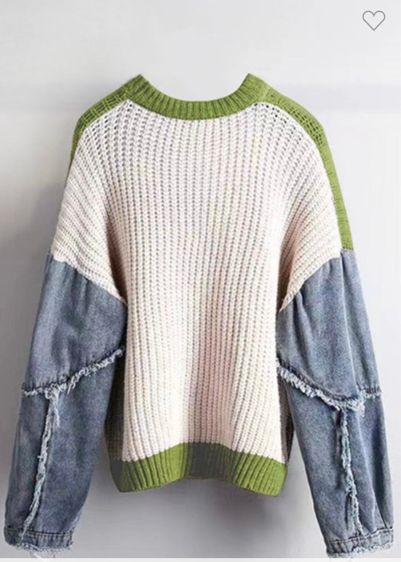 Denim Sweater