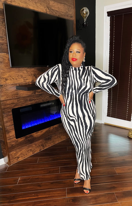 Oh Zebra Dress