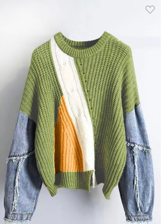 Denim Sweater