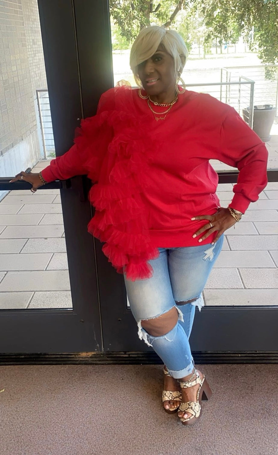 Tulle Sweatshirt